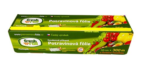 Fólia Fresh'n'Roll - krabička s funkčnou rezačkou - 30 cm/300 m